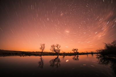 时间流逝摄影的恒星
